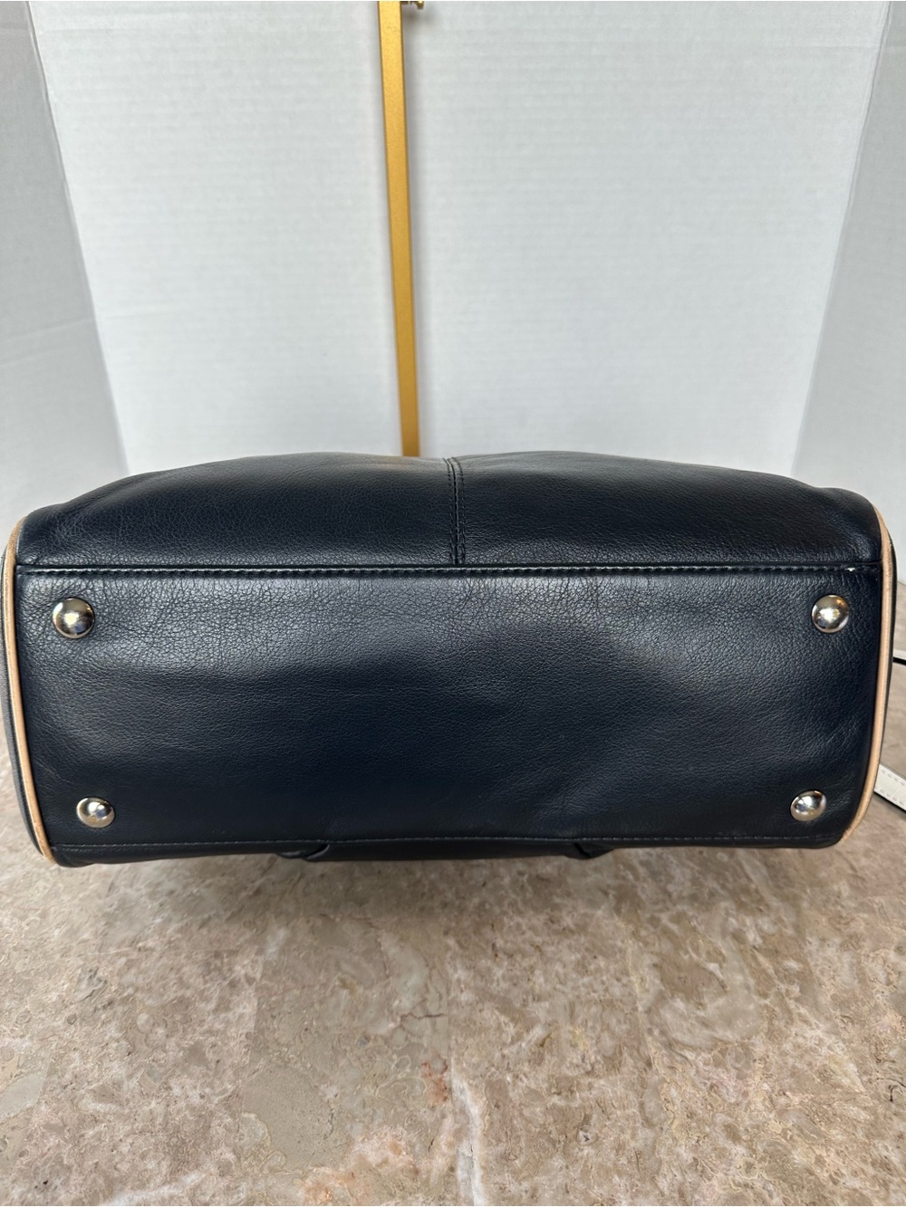 COACH Taylor Spectator Black Leather Satchel Crossbody Bag Chic Classic F27027 - Picture 8 of 13